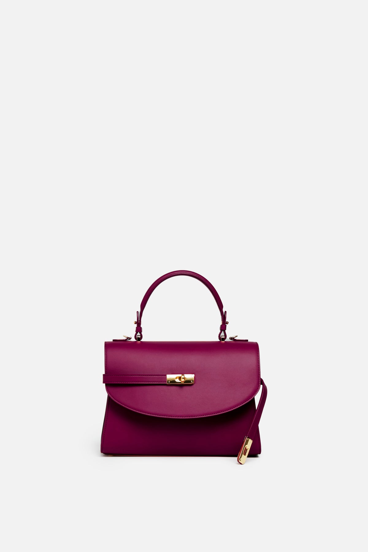 Classic New Yorker Bag in Carnegie Merlot - Gold Hardware - Silver & Riley