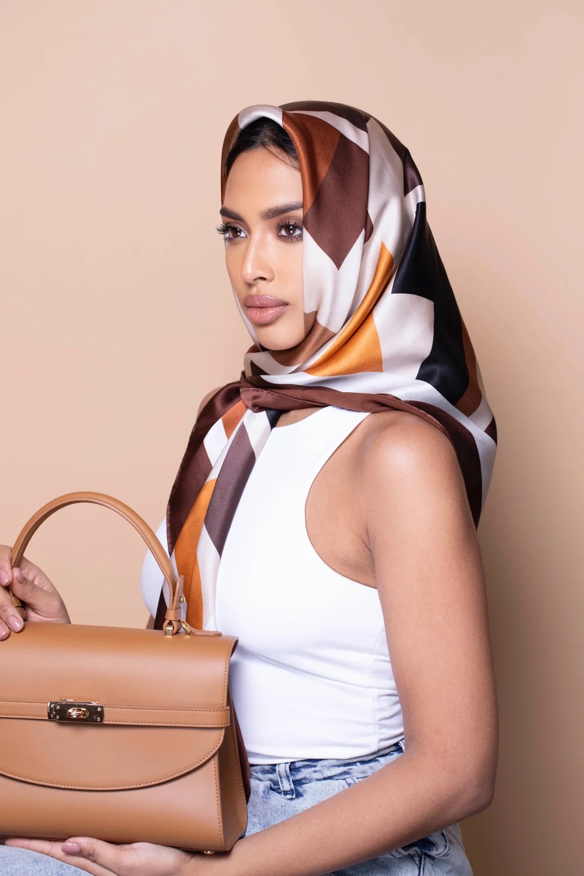 Classic New Yorker Bag in Cobble Hill Camel - Gold Hardware