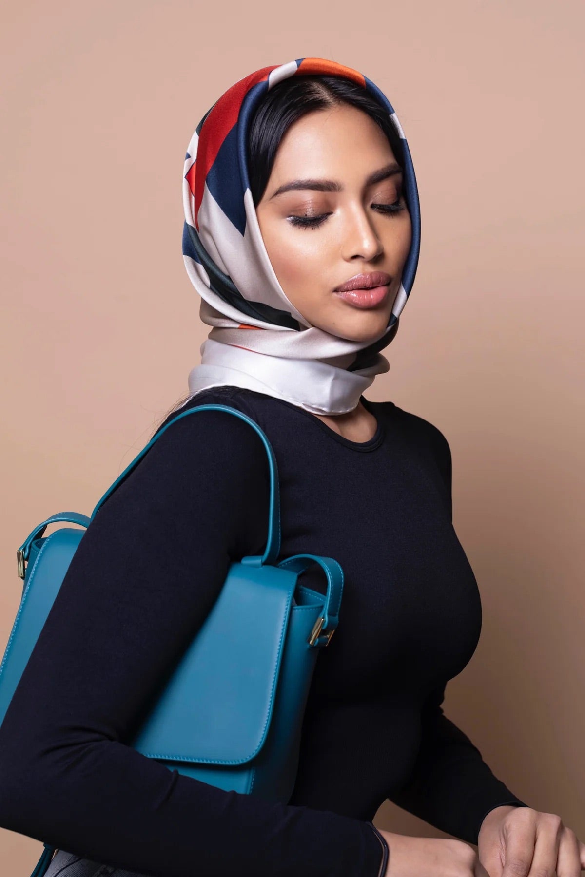 Milan Crossbody Leather Bag in ChelSea Blue - WAITLIST