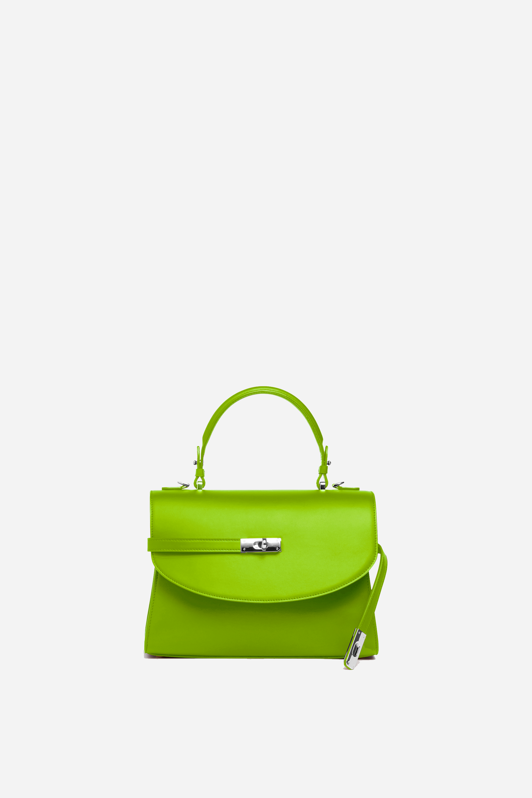Classic New Yorker Bag in NoLIta Lime Green - Silver Hardware