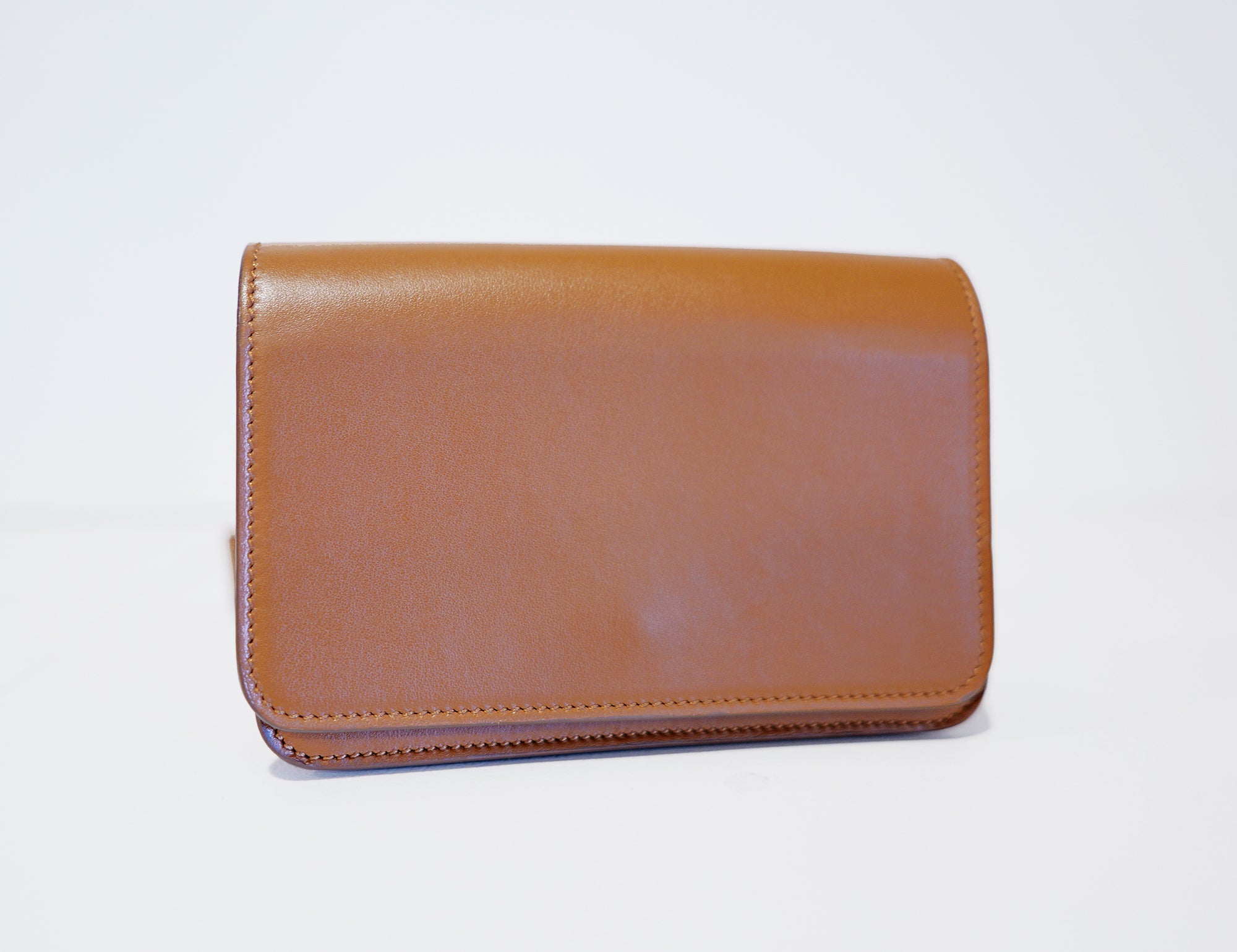SSW - Parisian Leather Belt Bag in Rich Camel Brown - Silver & Riley