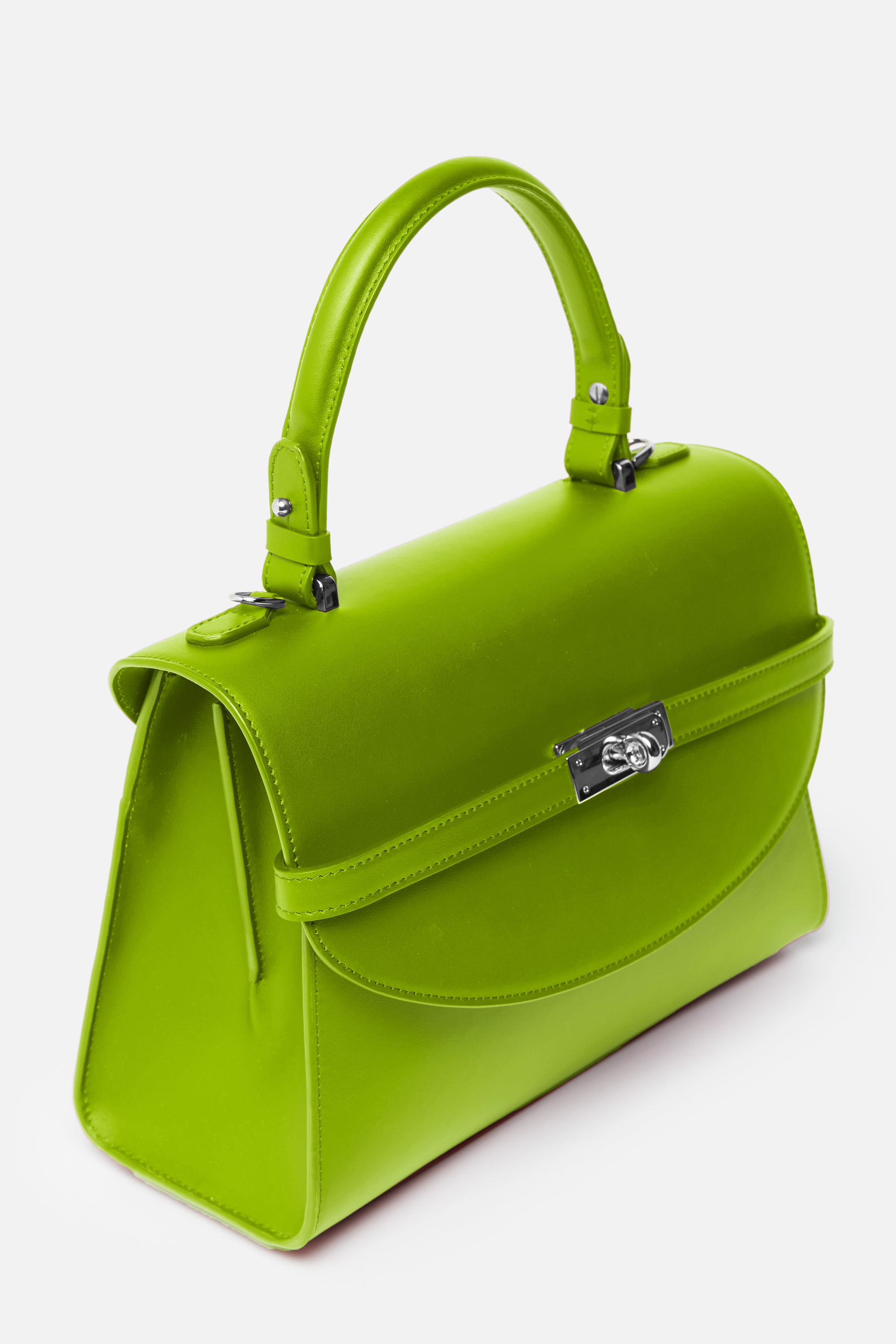 Classic New Yorker Bag in NoLIta Lime Green - Silver Hardware
