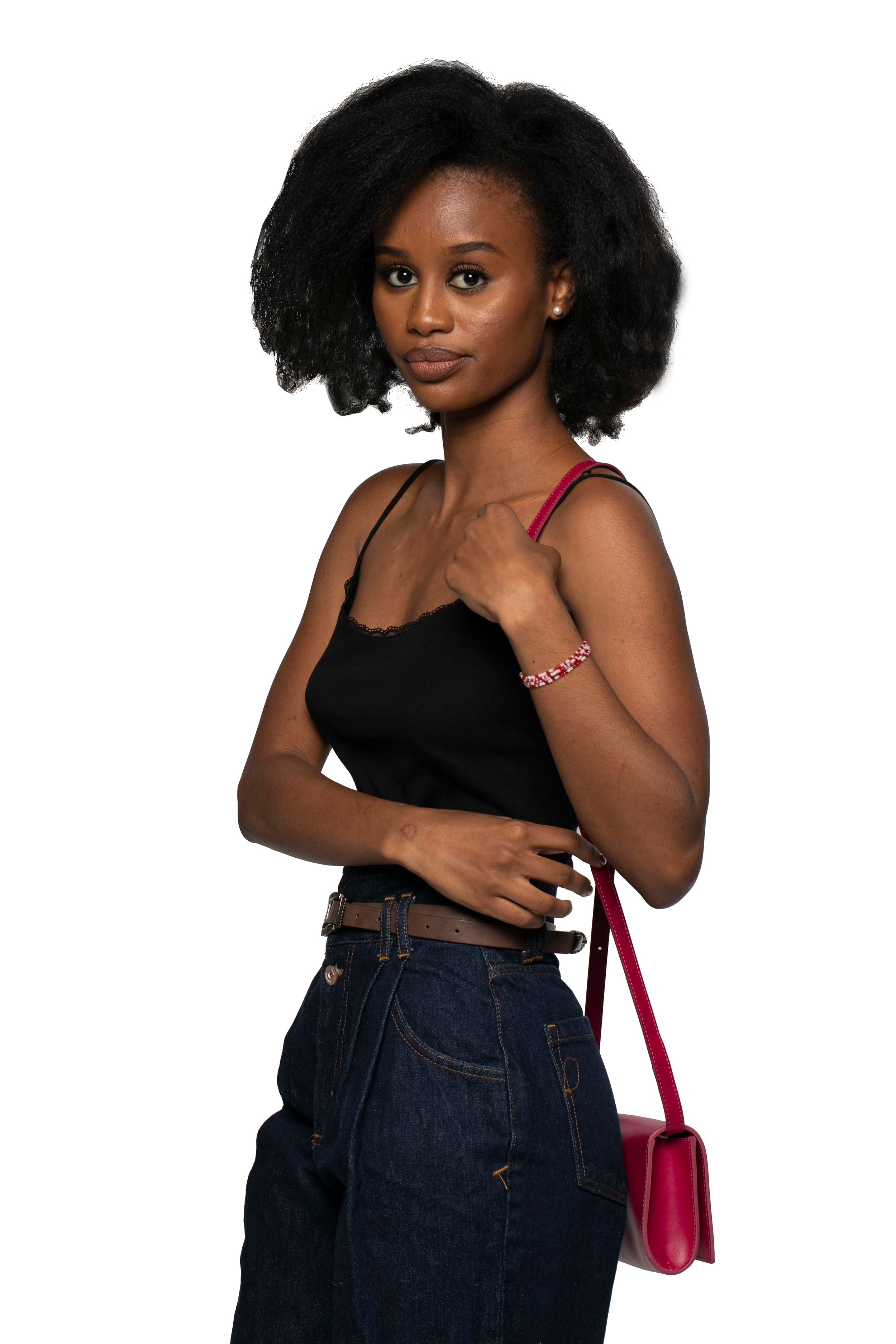 SSW - Durban Convertible Crossbody and Clutch Leather Bag in Fuchsia Pink - Silver & Riley