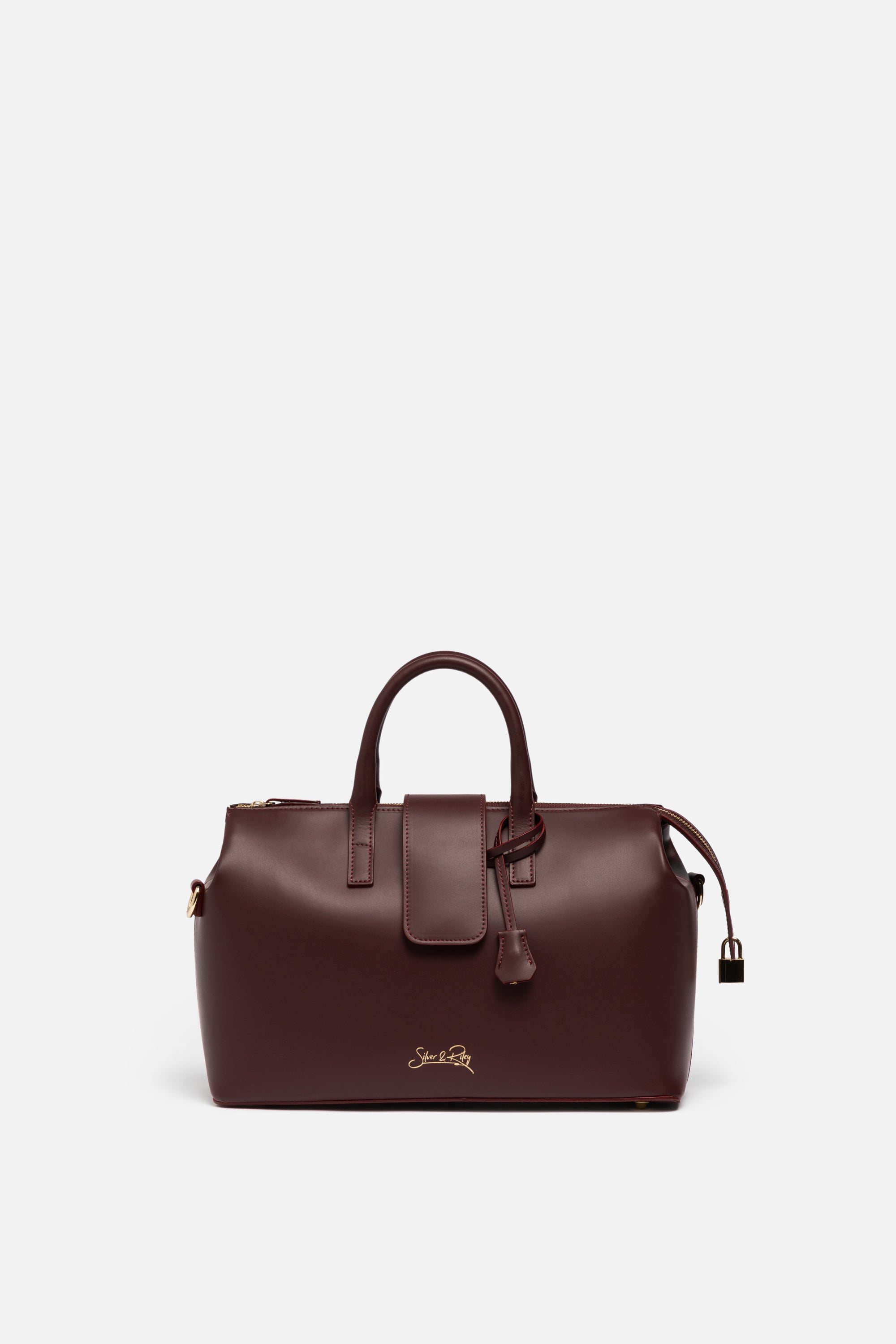 Convertible Executive Leather Bag Classic Size in Burgundy