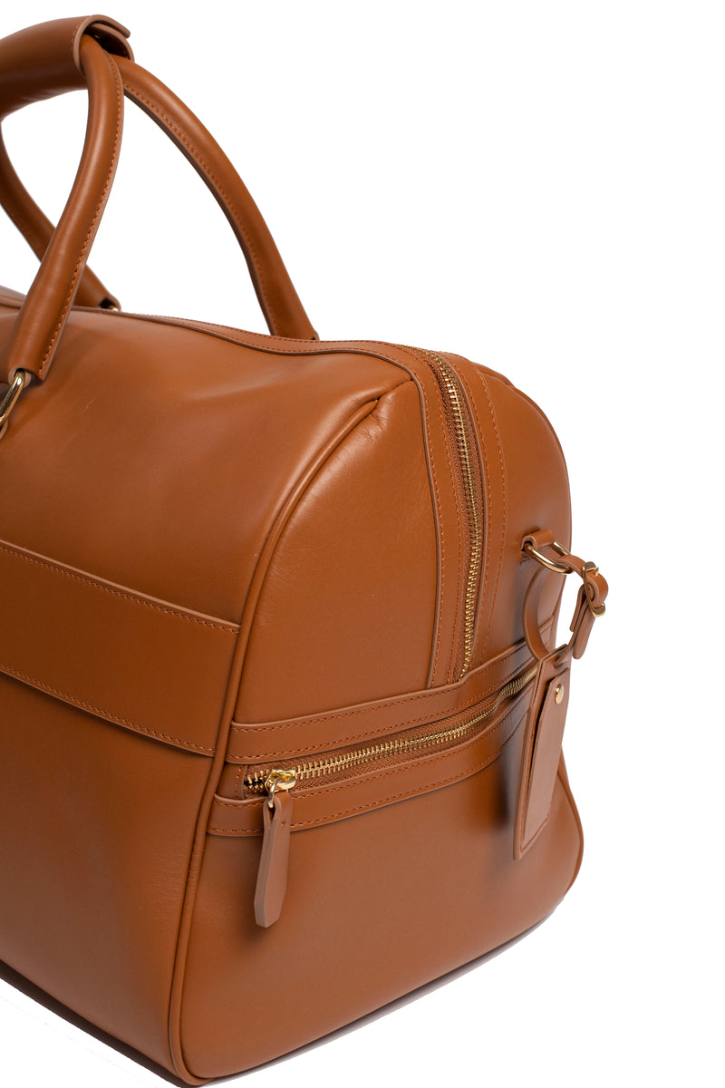 Carryall Duffle Bag in Camel - Silver & Riley