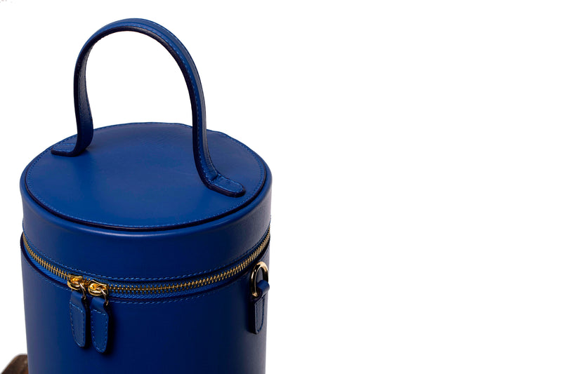 NOLA Bucket Leather Bag in Regal Royal Blue