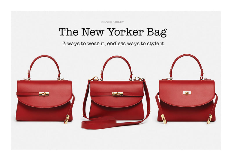 Classic New Yorker Bag in SoHo Red - Silver Hardware | Silver & Riley