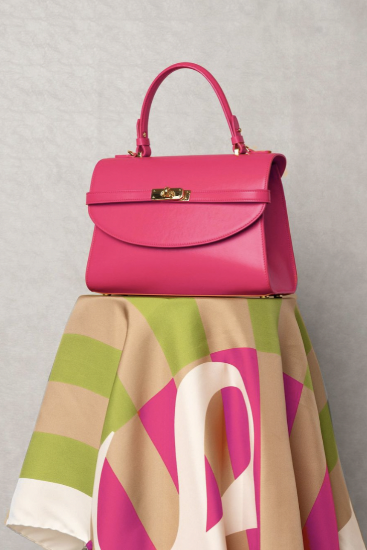 Classic New Yorker Bag in Battery Pink City - Gold Hardware