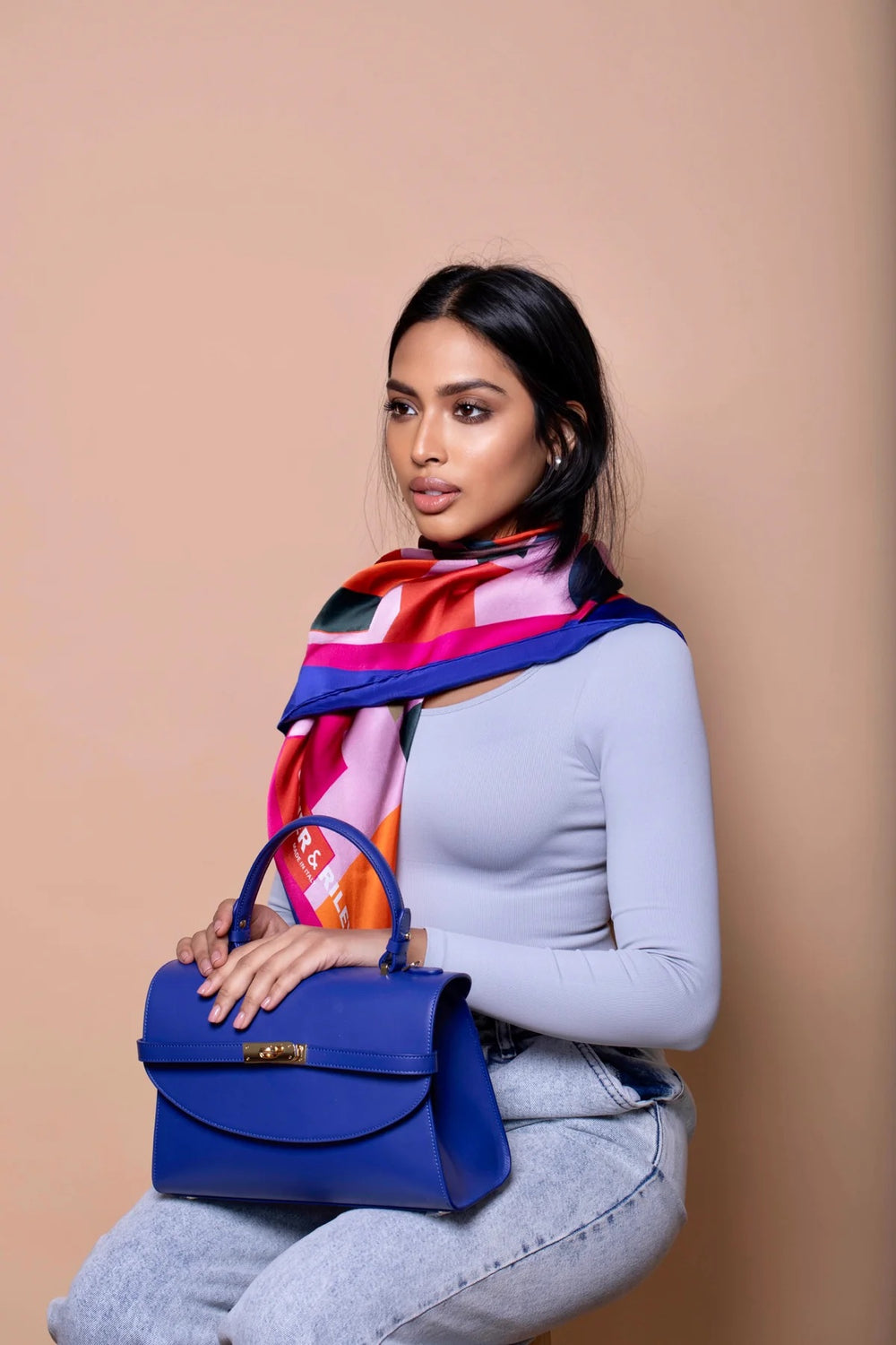 Classic New Yorker Bag in TriBeCa Blue - Gold Hardware - WAITLIST