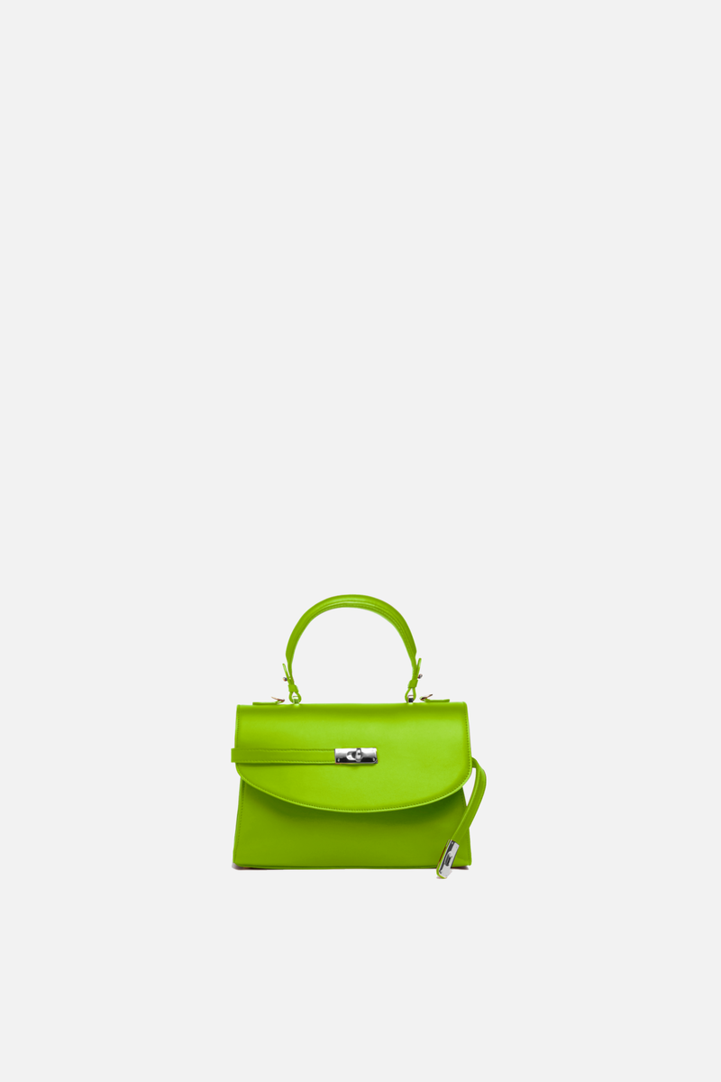 Petite New Yorker Bag in NoLIta Lime - Silver Hardware