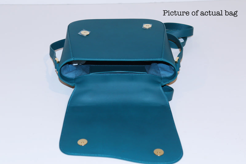 SSW - Milan Crossbody Leather Bag in SeaBlue