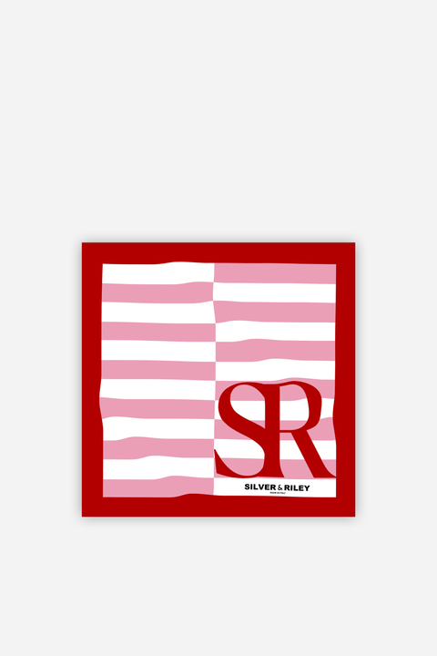 Silks - Radiant in Crimson Scarf - 90