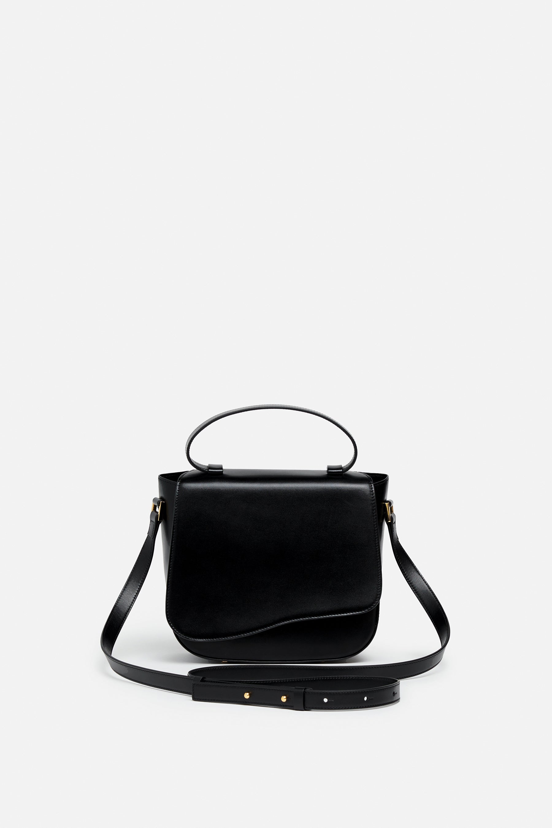 SSW - Milan Crossbody Leather Bag in Noir - Silver & Riley