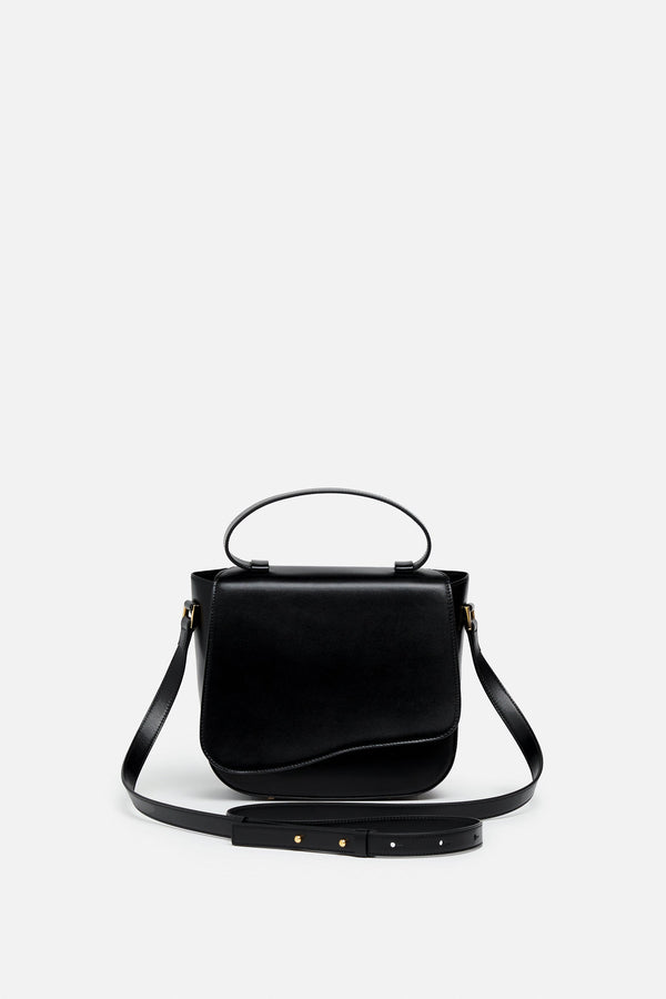 SSW - Milan Crossbody Leather Bag in Noir