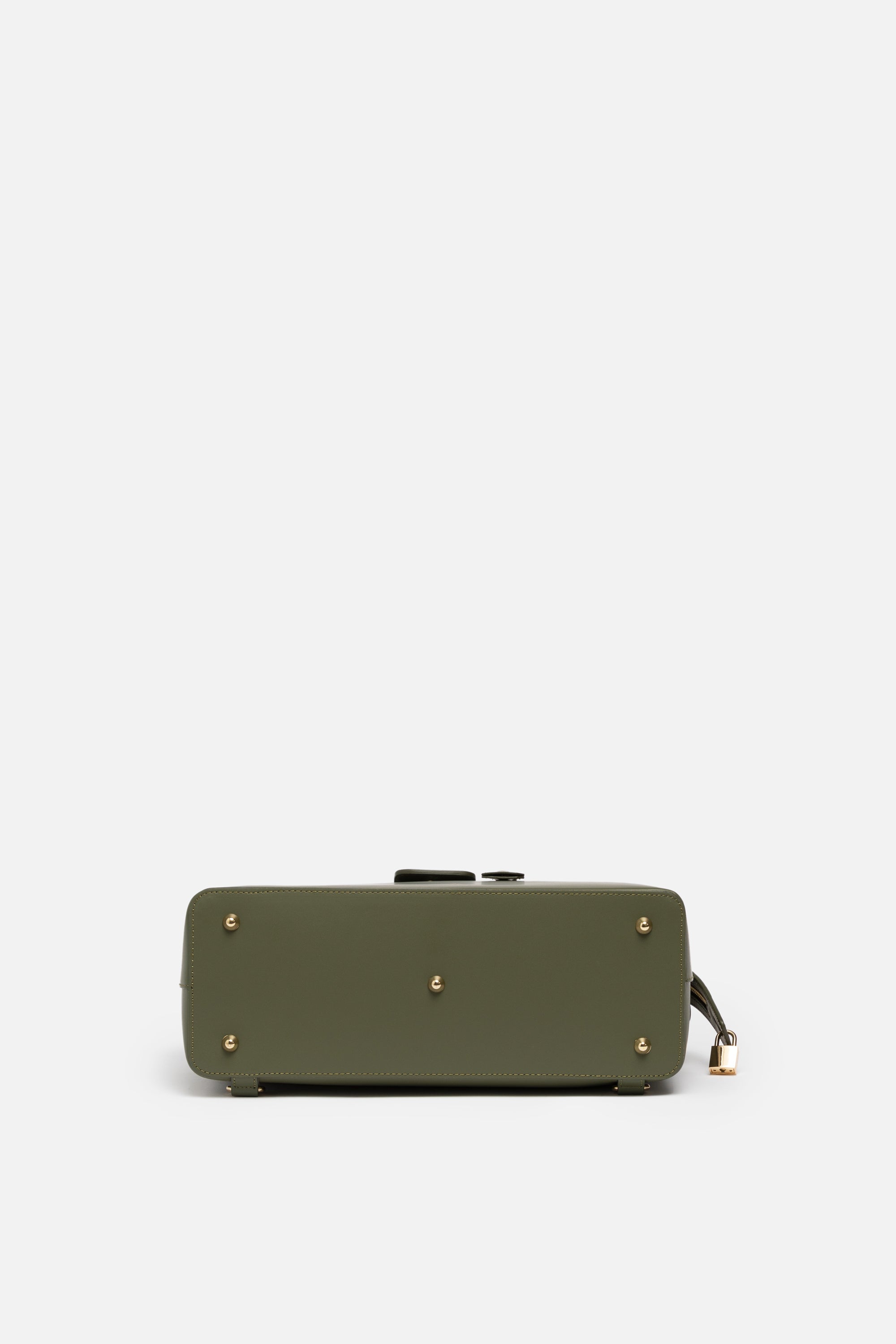 SSW - Level 3 Convertible Executive Leather Bag Classic Size in Olive Green - Silver & Riley