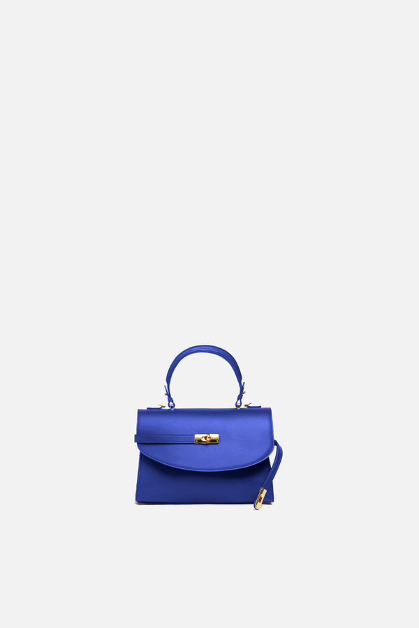 Petite New Yorker Bag in TriBeCa Blue - Gold Hardware