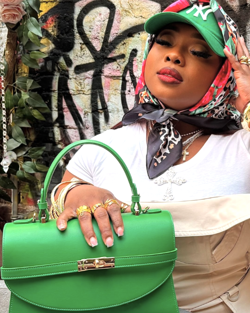 Classic New Yorker Bag in Upper Green Side - Gold Hardware - WAITLIST