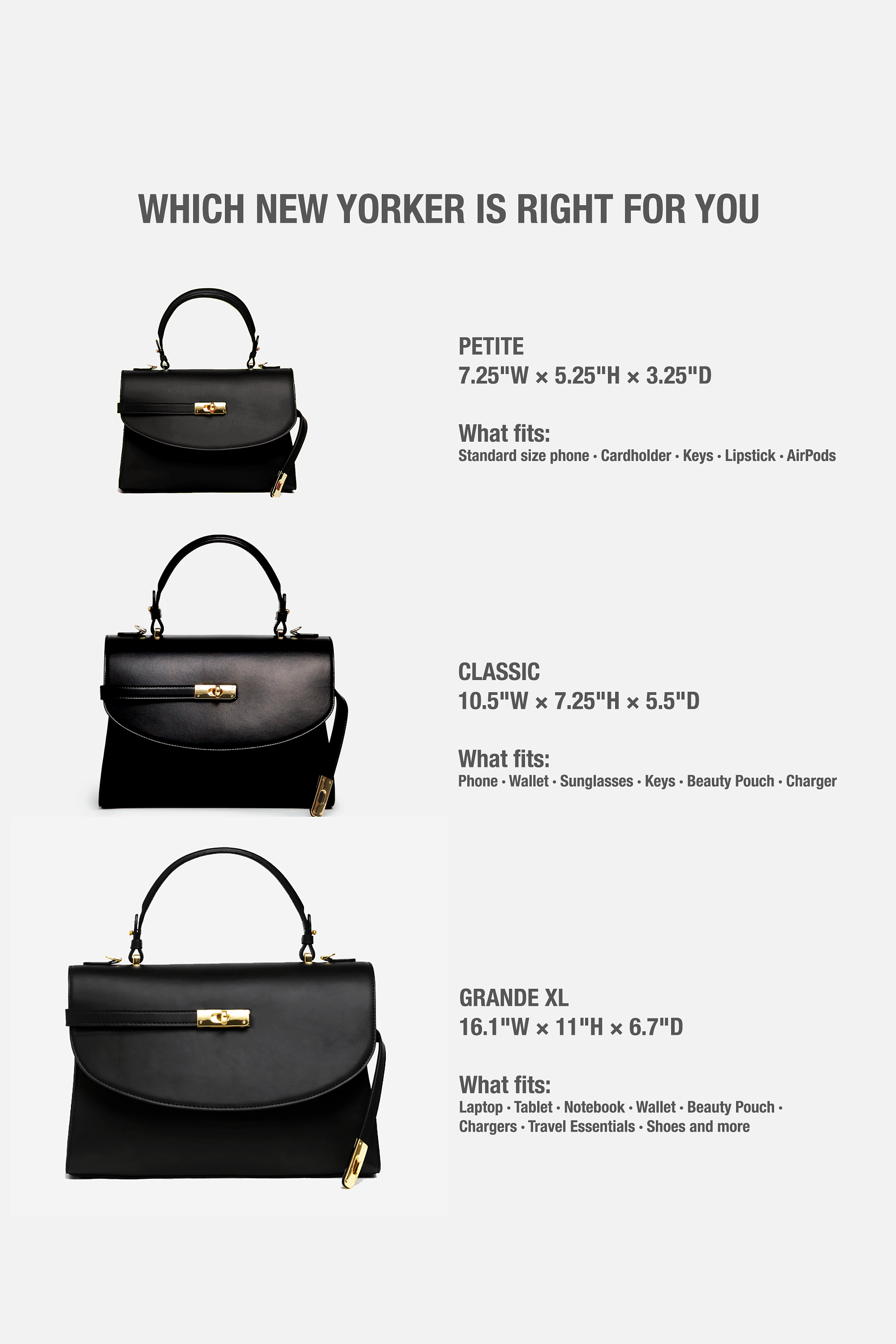 Classic New Yorker Bag in SoHo Red - Gold Hardware