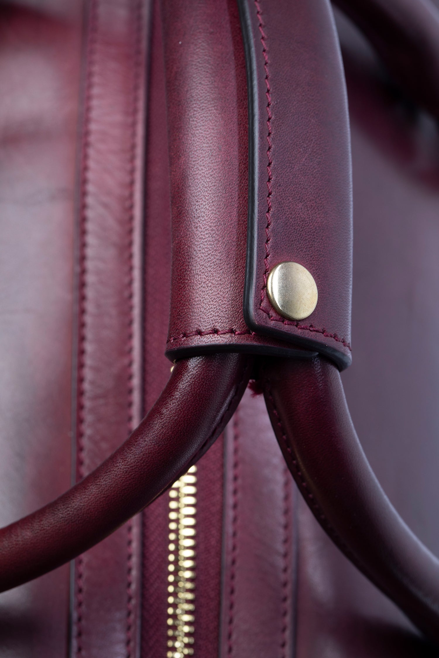 Oxblood leather handbag best sale