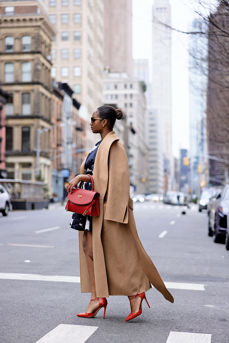 Silver Riley Classic New Yorker Bag in SoHo Red - Gold Hardware | Silver & Riley