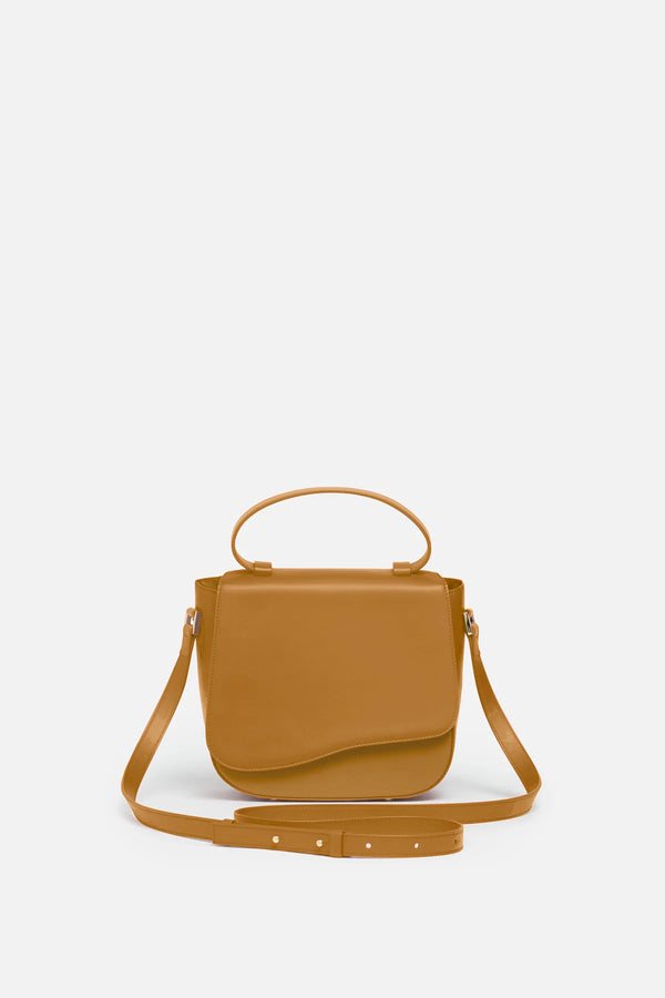 SSW - Milan Crossbody Leather Bag in Camel