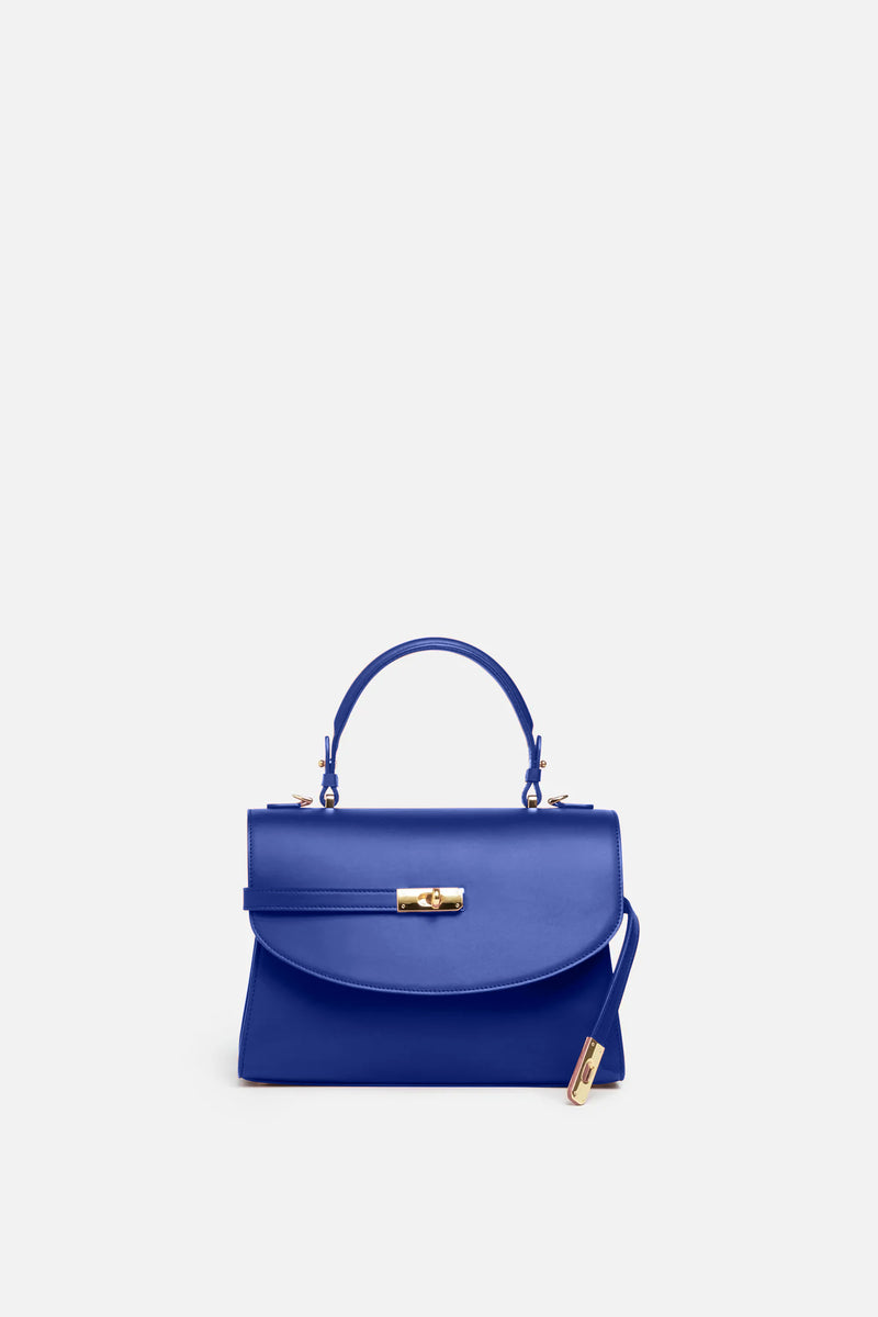 Classic New Yorker Bag in TriBeCa Blue - Gold Hardware | Silver & Riley