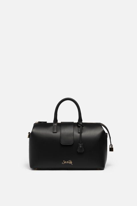 Convertible Executive Leather Bag Classic Size in Black - WAITLIST