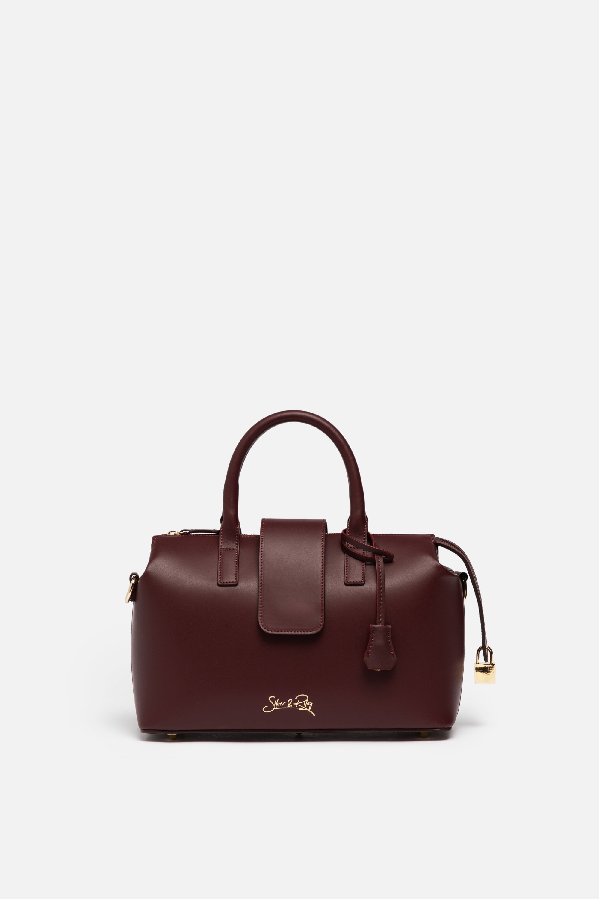 Convertible Executive Leather Bag MIDI in Burgundy - WAITLIST