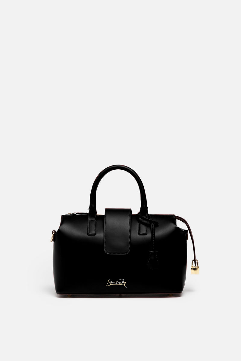Convertible Executive Leather Bag MIDI in Black