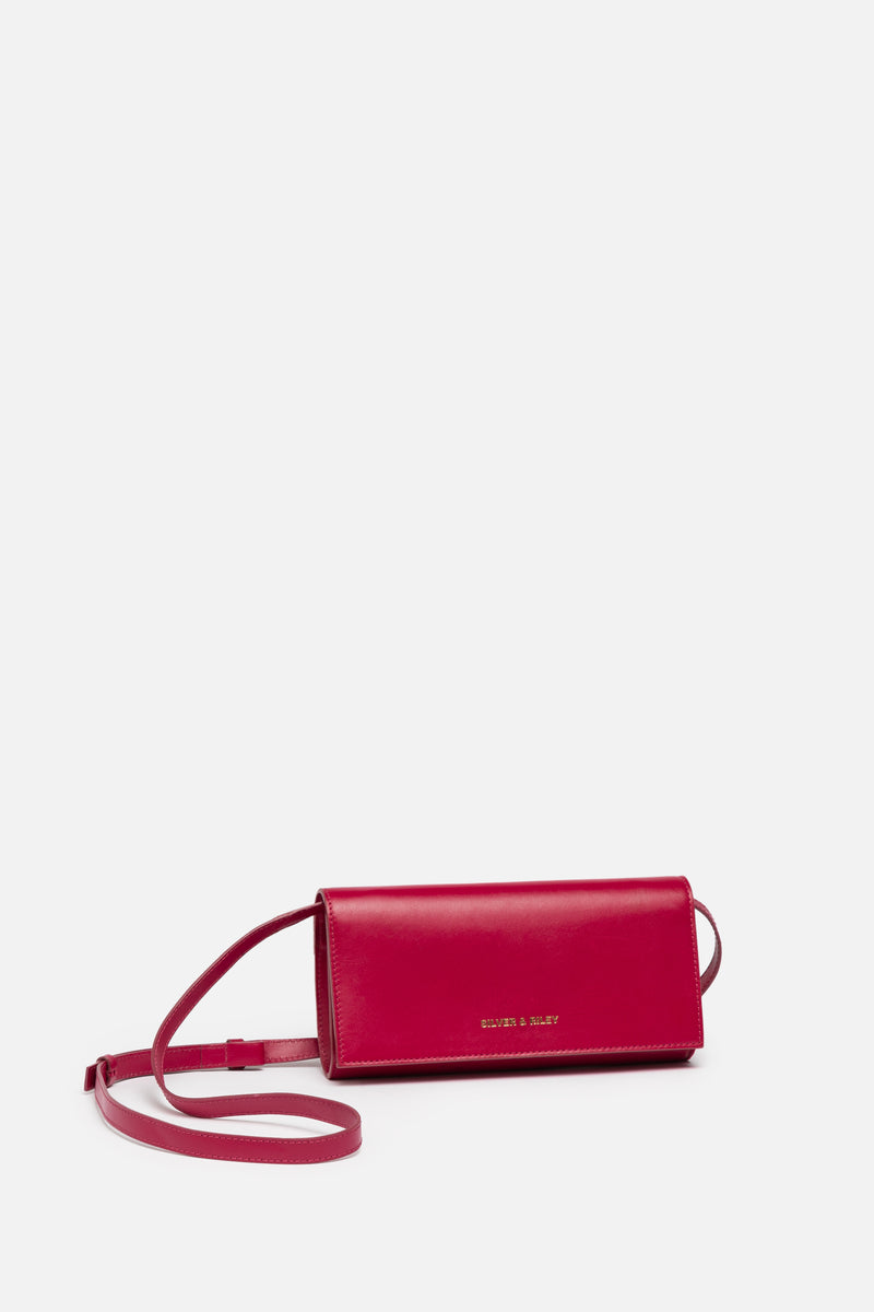 Small leather bag Fuchsia Pinko Woman