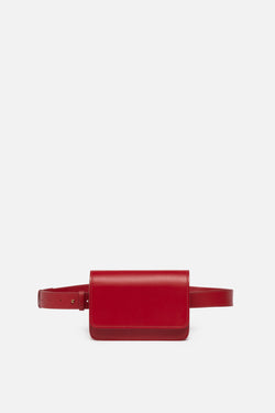 SSW - Parisian Leather Belt Bag in Maroon