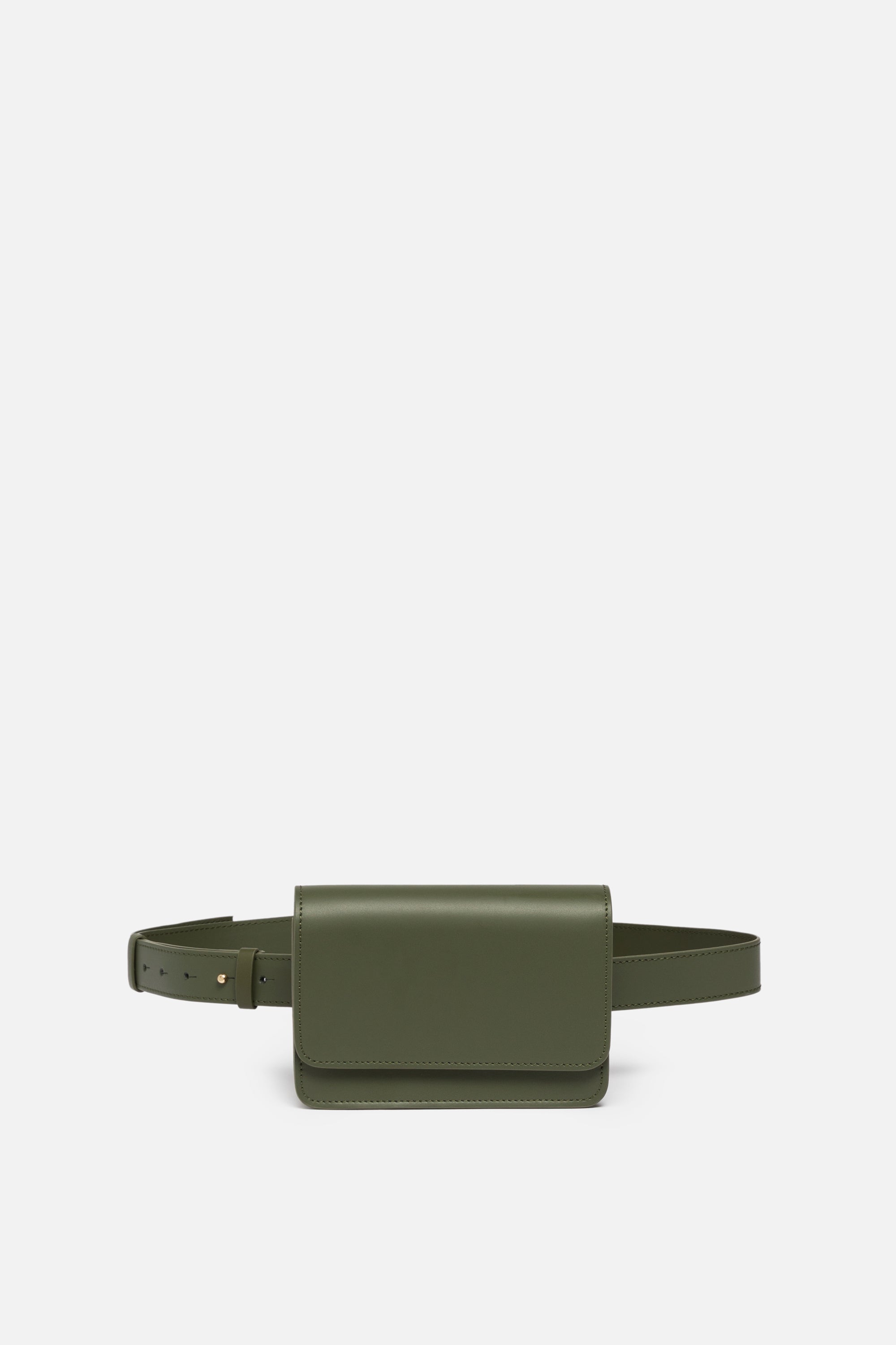 Silver & Riley Parisian Leather Belt Bag in Olive Green