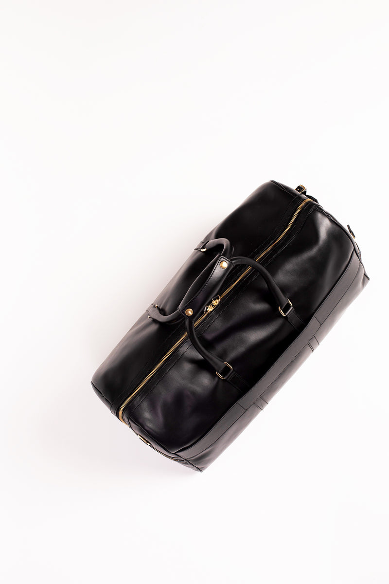 Carryall Duffle Bag in Noir - Silver & Riley