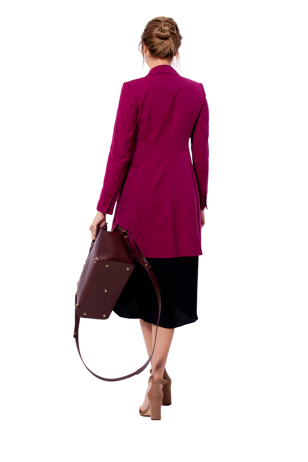 Convertible Executive Leather Bag Classic Size in Burgundy - WAITLIST