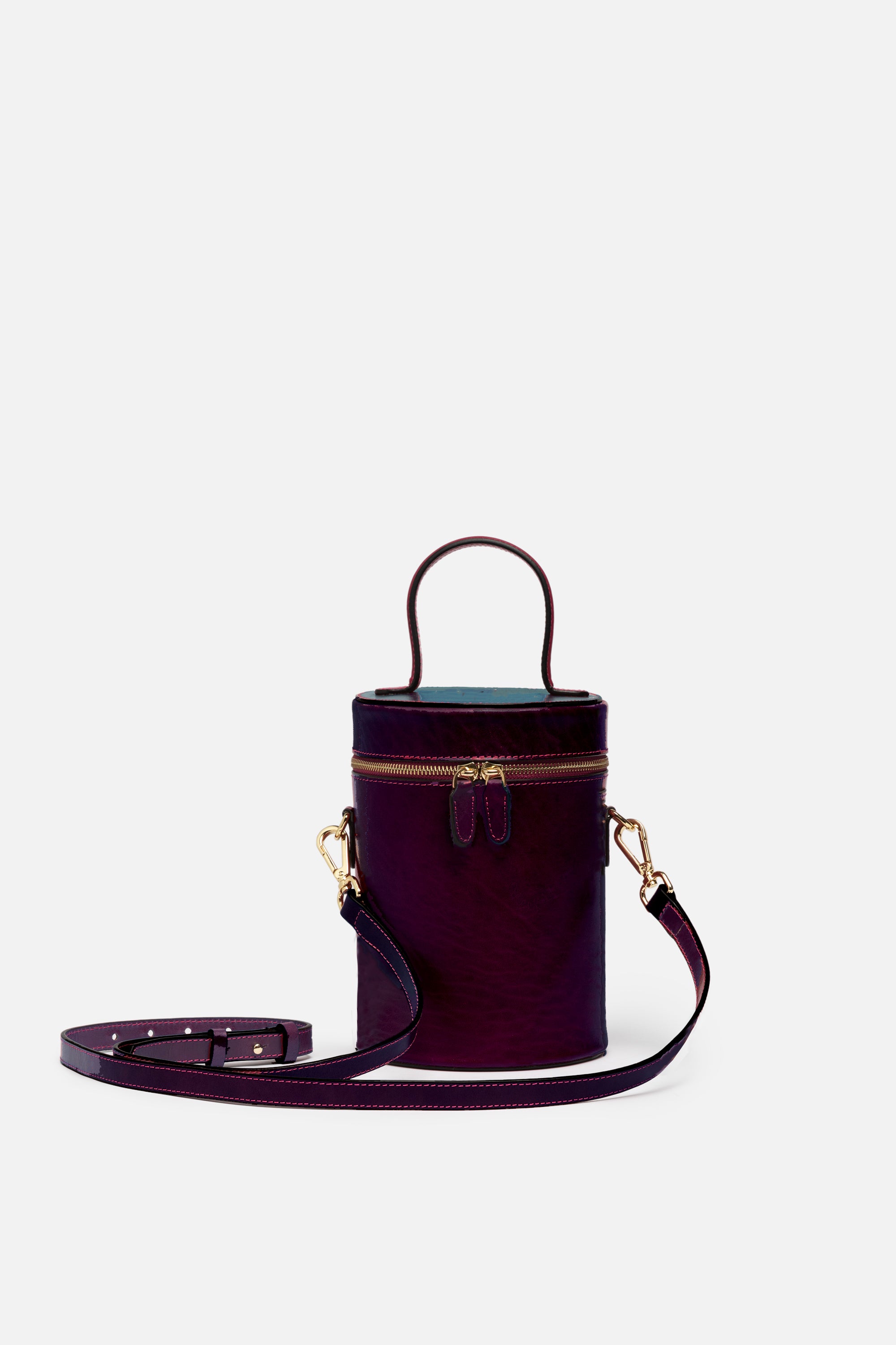 Leather Handbag Purple - Messenger Bag Tote | Purple bags, Leather handbags,  Purple purse